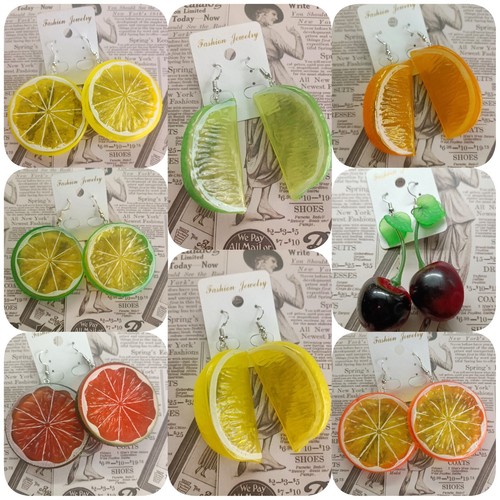 Ohrringe obst gemüse baumeln - obst/gemüse,