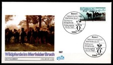 Wildpferde. FDC(2). BRD 1987