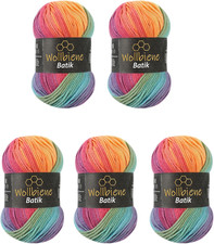 5 X 100G Wollbiene Batik 500