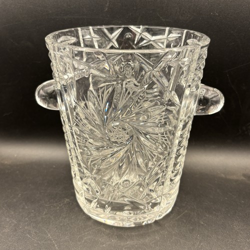 Eiskübel geschliffenes glas - geschliffenes,
