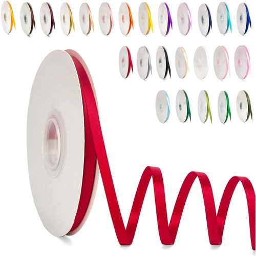 Geschenkband satinband rot 6mm - geschenkband,