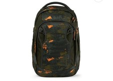 Satch Schultasche Schulranzen Schulrucksack - Grün mit Orange