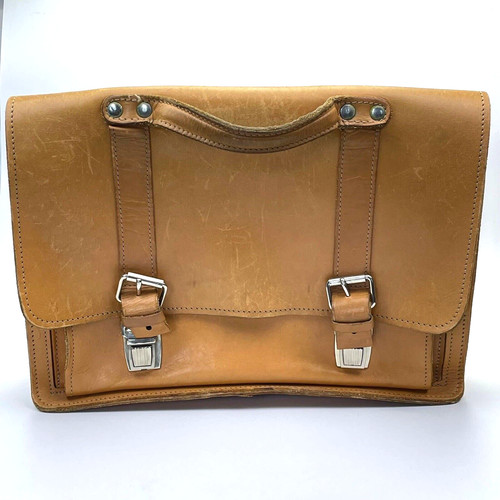 Vintage leder aktentasche - vintage, |