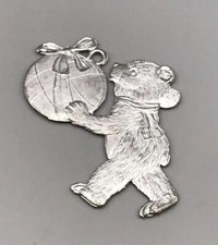 Christbaumschmuck Bär Zinn