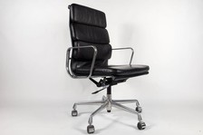 Vitra Charles Eames,EA 219, Chair  ALU Leder Stuhl, Bürostuhl,Softpad Chef