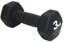 3 kg HEX Hantel gummiert