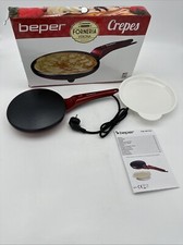 Beper Pfannkuchen Maschine,Elektrischer Crêpe-Maker mit Griff