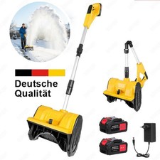 Akku Schneefräse 1000w Elektrische Schneeschieber Schneeschaufel mit 2 4Ah Akkus