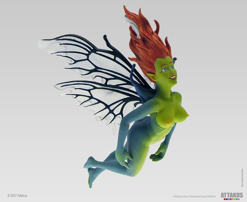 Resin figur fée line - line,