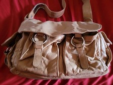 Strenesse Gabriele Strehle Tasche Handtasche Bag Schultertasche Cognac Leder 