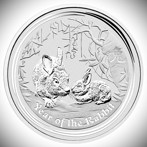 Silbermünze jahr des hasen - silbermünze,