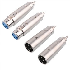 4 Stück Adapter XLR 3Pol