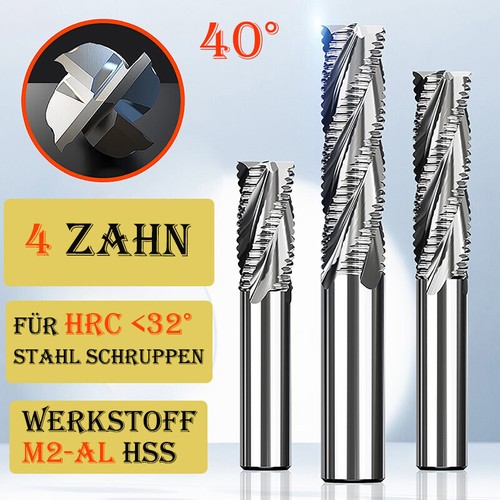 Hss schruppfräser zähne - 4,