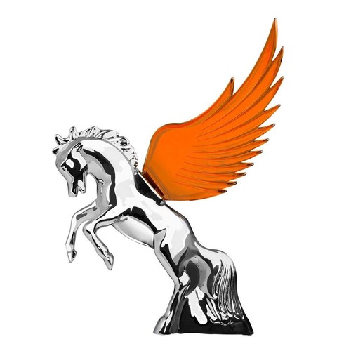 Hood ornament flying stallion - hood,