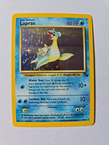 Lapras holo fossil - holo, 10/62