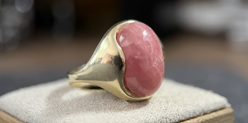 585 gold ring - ring, rosenquarz