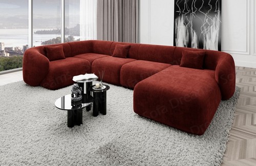 Sofa stoff wohnlandschaft - sofa,
