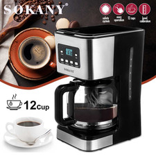 Kaffeemaschine Filterkaffee 1.5 Liter Kaffeeautomat 12 TassenThermoskanne Timer