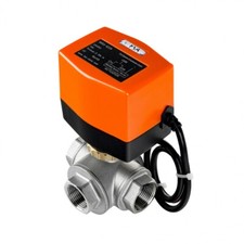 FSA Motorkugelhahn Set Edelstahl 316 3/4" 24V DC Richtungskontrolle Mutter Messi