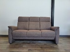 Sofa Garnitur Grau Sessel auf Rollen Couch Wohnzimmer 