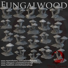 Dark Realms FungalWood Forest Scatter Fantasy Tabletop Terrain 28-32mm