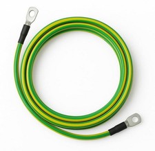 Erdungskabel 16mm² M8/M10 für Baustromverteiler flexibel H07V-K grün-gelb