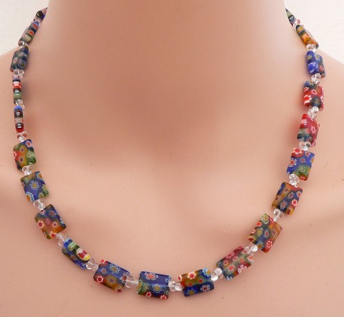Halskette kette millefiori - halskette,