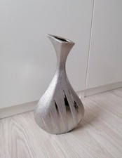 Formano Keramik Vase Silberfarben
