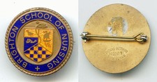 Schwesternbrosche : Brighton - School of Nursing - emailliert