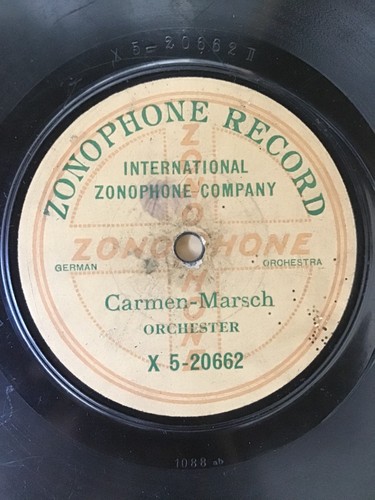 Zonophone schellackplatte - zonophone,