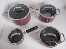 WMF TOPFSET 4-TEILIG FUSIONTEC MINERAL ROSE QUARZ MADE IN GERMANY