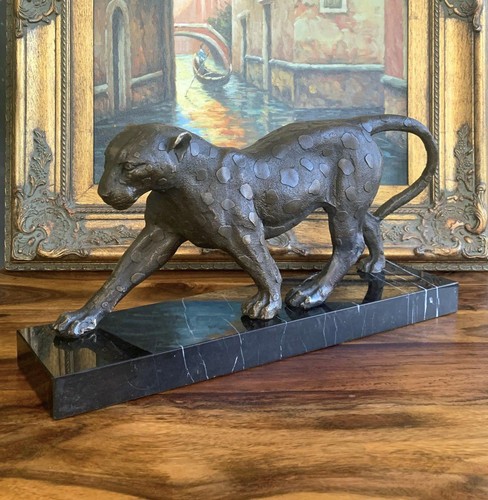 Bronze leopard panther - bronze,