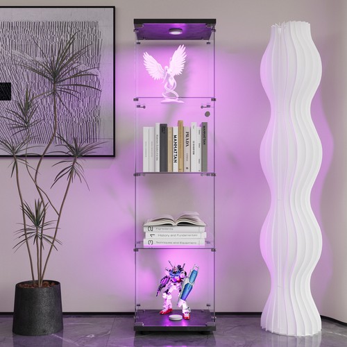 Standvitrine led glas - led, regal