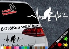 Herzschlag Eishockey Aufkleber