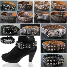 Stiefelband Leder Nieten