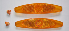 4 Stück 2 Paare Laufrad Speichen Reflektoren Fahrradreflektor Orange 133 x 12mm