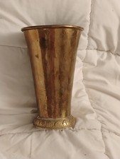 Handdriven arvika brass vase - handdriven,