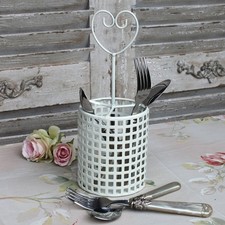 Vintage Besteckkorb Besteck