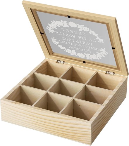 Teebox holz fächer - teebox,
