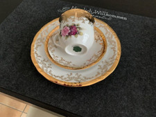 Sammeltassen Gedeck  Bavaria handgemacht 24 Karat Goldauflage