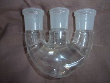 Dreihalskolben 150 ml NS 29/32, Jenaer Glas  Borosilikatglas