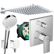 SONDERPOSTEN: Hansgrohe Duscharmatur Vernis Unterputz Regendusche Ibox Duschset