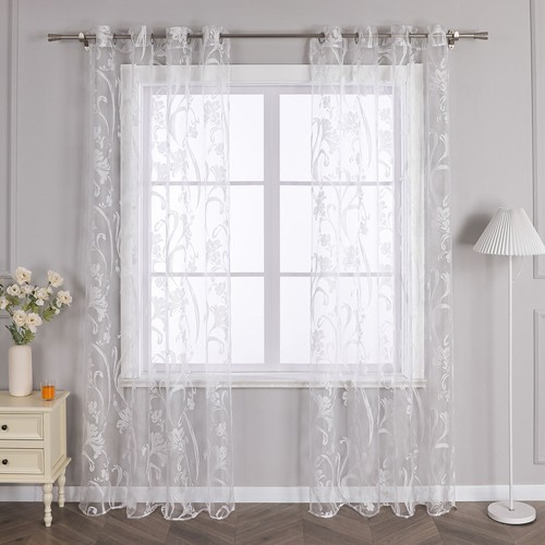 Transparent gardinen blume - gardinen,