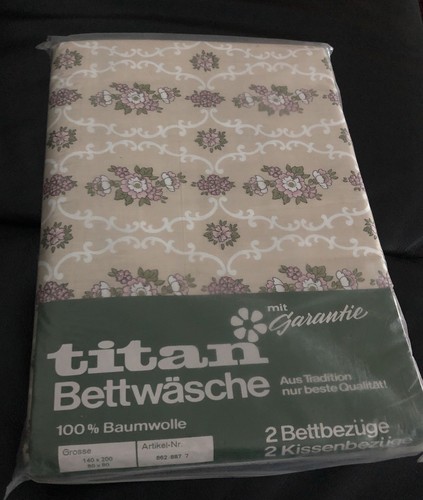 Neu ovp bettwäsche titan 70er - titan,