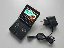 GameBoy Advance SP Konsole Schwarz Black AGS-101 Neues Gehäuse & IPS V5 Display