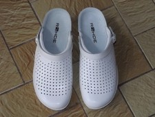 weiße Damen Pantolette Clogs v. Rohde Neustadt D 1445-00, Gr. 39, NEU, TOP!