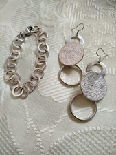 Ohrhänger und Armband In 925