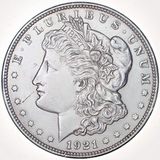 USA One Dollar 1921 D - Morgan Dollar - .900 Silber