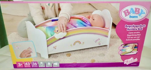 Neu baby born regenbogenbett - baby,