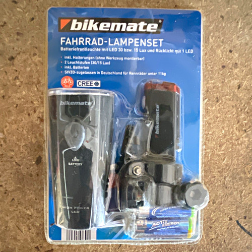 Bikemate fahrradlampen set - bikemate, fahrradlampen-set